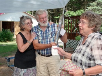 De g. à d. Sylvie Hamel, André Dorval et Paule Robert-Bertin