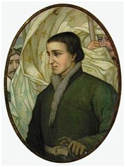 Portrait de Paul Chomedey de Maisonneuve,huile, XX<sup>e</sup> siècle, par Ozias Leduc, Montréal, Chapelle Notre-Dame-de-Bon-Secours.