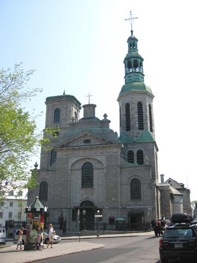 Basilique-cathédrale de Notre-Dame de Québec. Vue avant