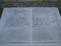 Photo 2b Texte du mémorial « Cimetière de l'Anse-à-Mathieu »