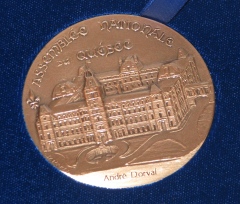 Médaille de l'Assemblée nationale du Québec.