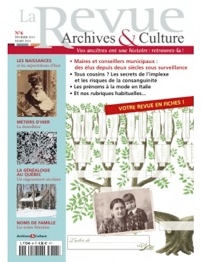 Numéro de la Revue Archives et culture.