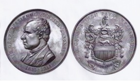 Avers et revers de la médaille Sir George-Étienne Cartier (Coll. Yves Beauregard).